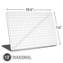 White Grid Universal Laptop 13in (10.6 x 7.6in) Skin